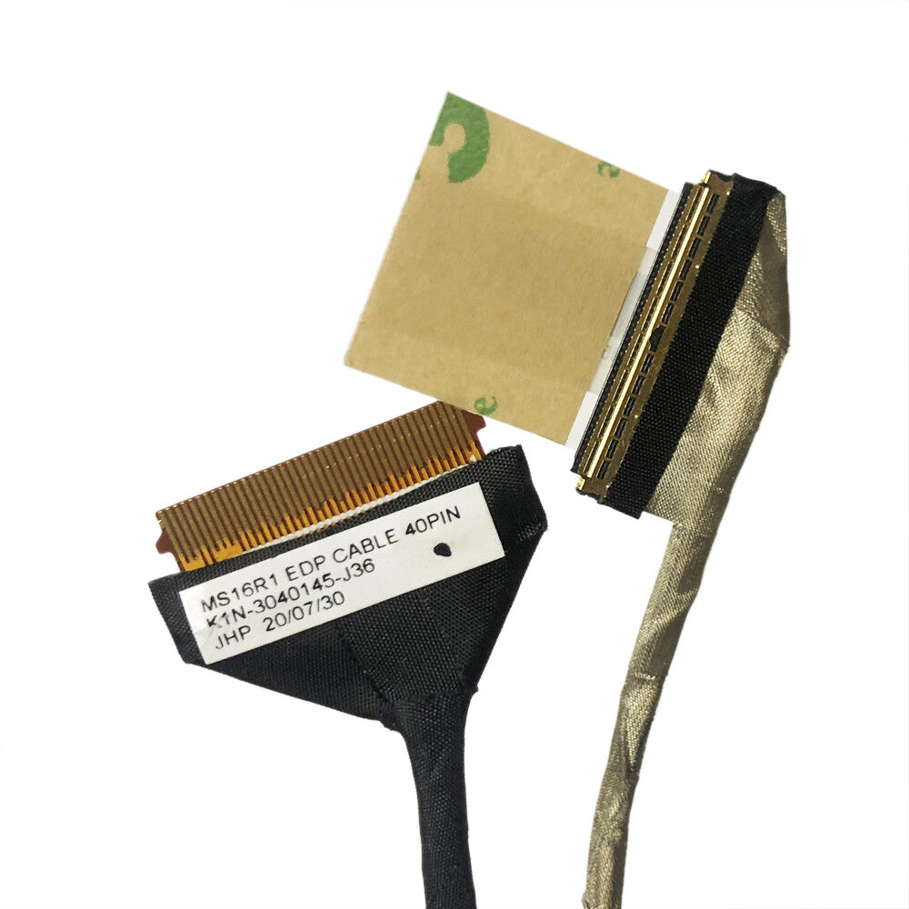 For MSI MS-16R5 GF63 Thin 10SC/10UD/10UC EDP LCD Screen Cable 40PIN K1N-3040145-J36 K1N-3040207-H39 K1N-3040326-J36 K1N-3040326-H58