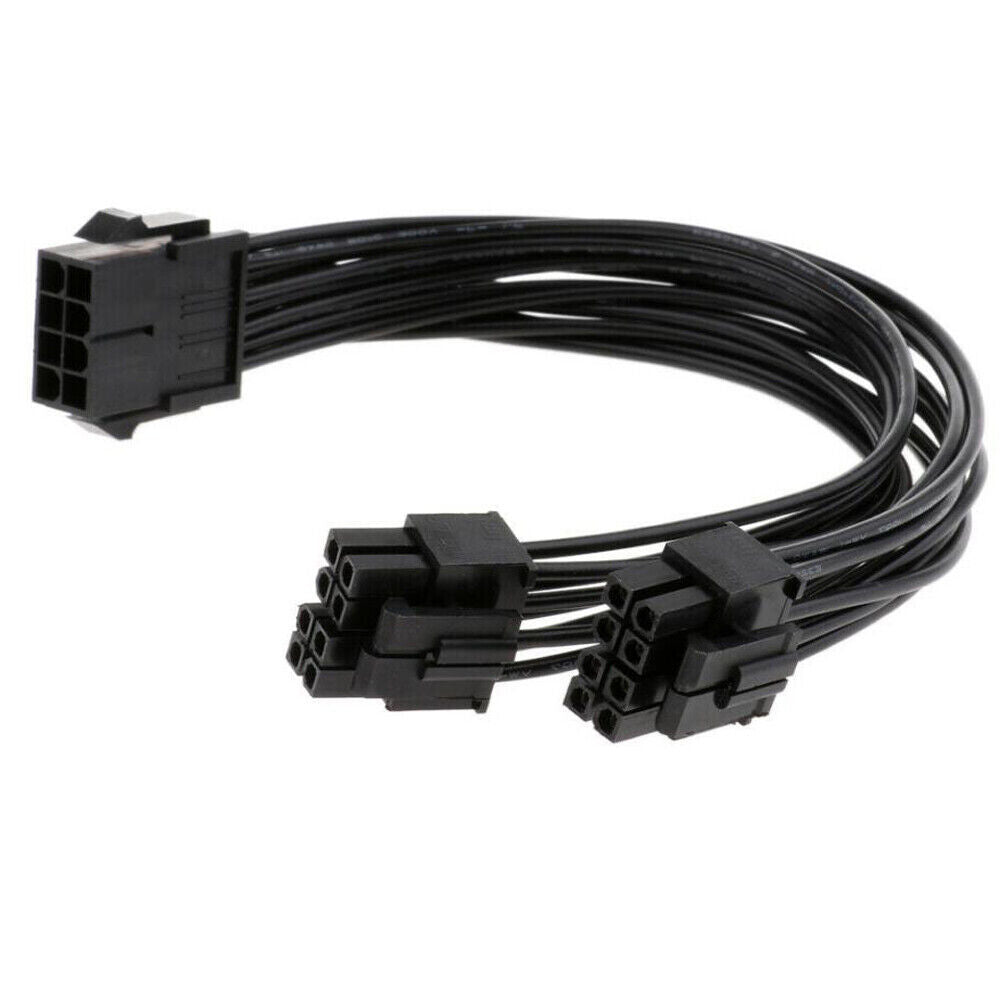 8Pin Female to Dual 8Pin(4+4) Male 18AWG CPU Power Supply Extension Cable