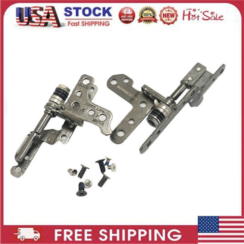 L&R LCD Screen Hinge Bracket Pair Kit Set Arm For Lenovo Ideapad 5-15IIL05 81YK (with 8 pcs Screws)