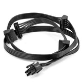 Zahara 6 Pin to 4X SATA Drive Cable Replacement For CORSAIR RM1000x RM650x RM550x RM850X RM750X