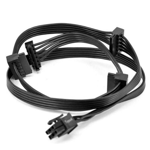 Zahara 6 Pin to 4X SATA Drive Cable Replacement For CORSAIR RM1000x RM650x RM550x RM850X RM750X