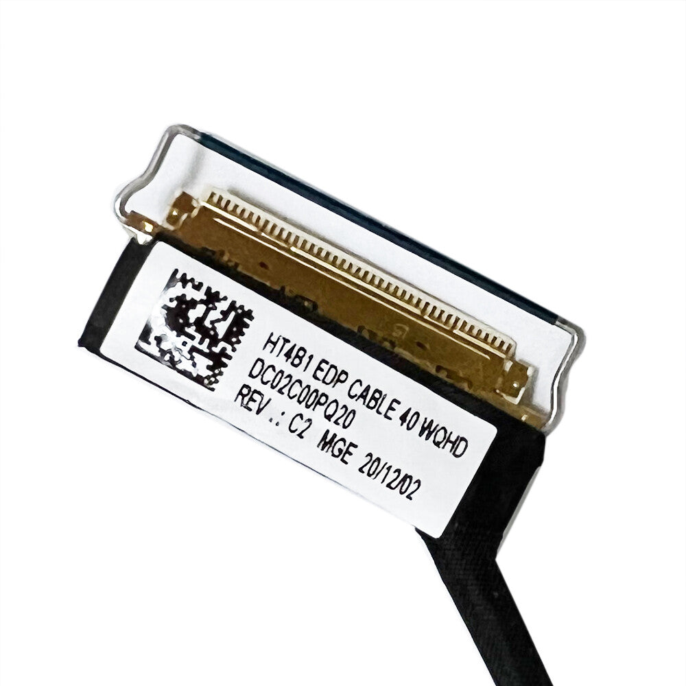 For LENOVO ThinkPad T14s Gen 2 20WM 20WN 20XF 20XG WQHD LCD Video Screen Cable 40pin 5C11C12514 DC02C00PQ20 DC02C00PQ10 SC10Z23782 SC10Z23783