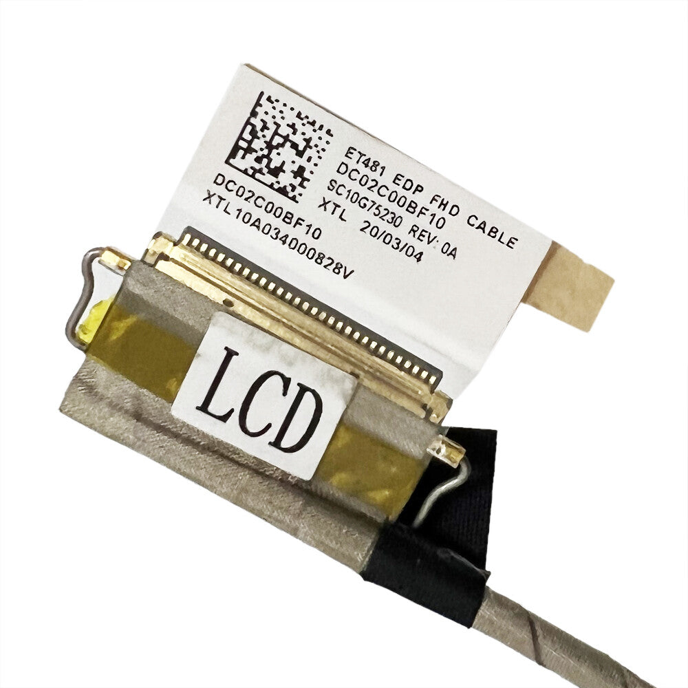For Lenovo Thinkpad T480s 20L7 20L8 FHD non-touch LCD Video Screen Cable 30pin DC02C00BF10 01EN999 DC02C00BF00 01YN993 SC10G75230