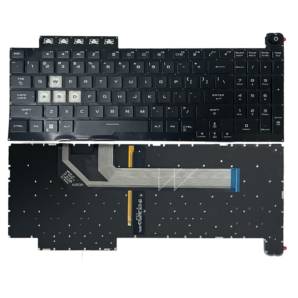 For ASUS TUF Gaming F15 FX506 FA506 FA506Q FX506L FA506U FX506LI US Backlit Keyboard