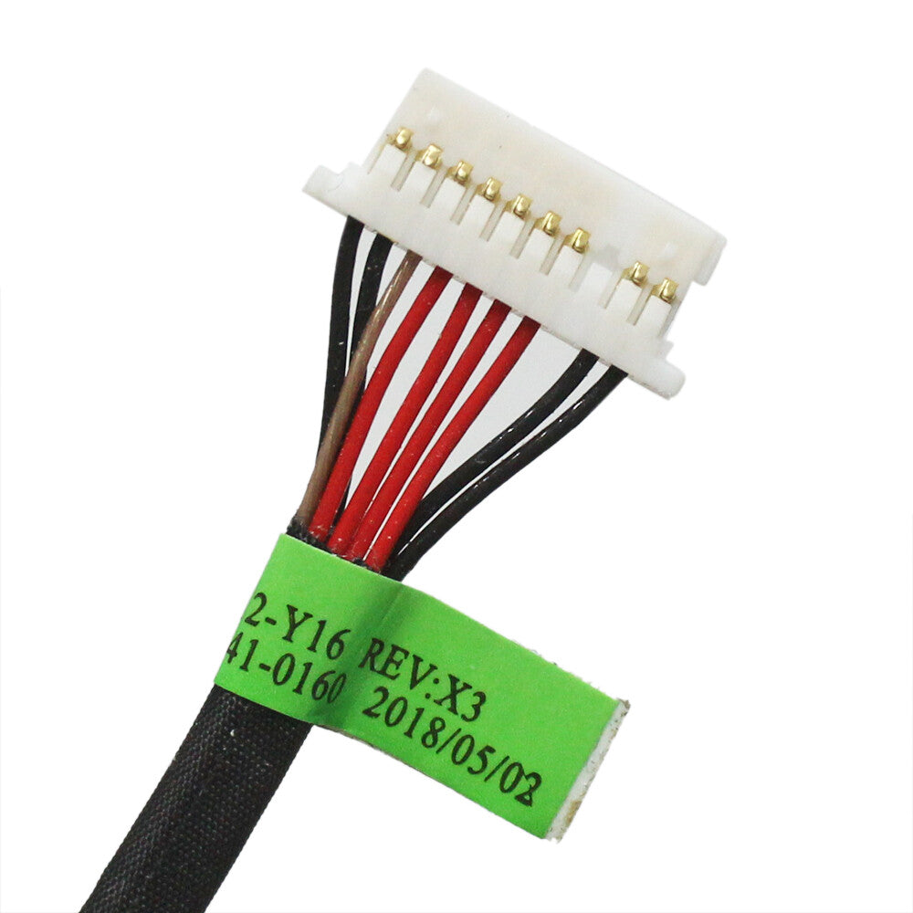 For HP 15-DF 15T-DF 15-DF0033DX 15-DF0013DX DC Power Jack Cable L38105-001 L31412-Y16 L31412-S16