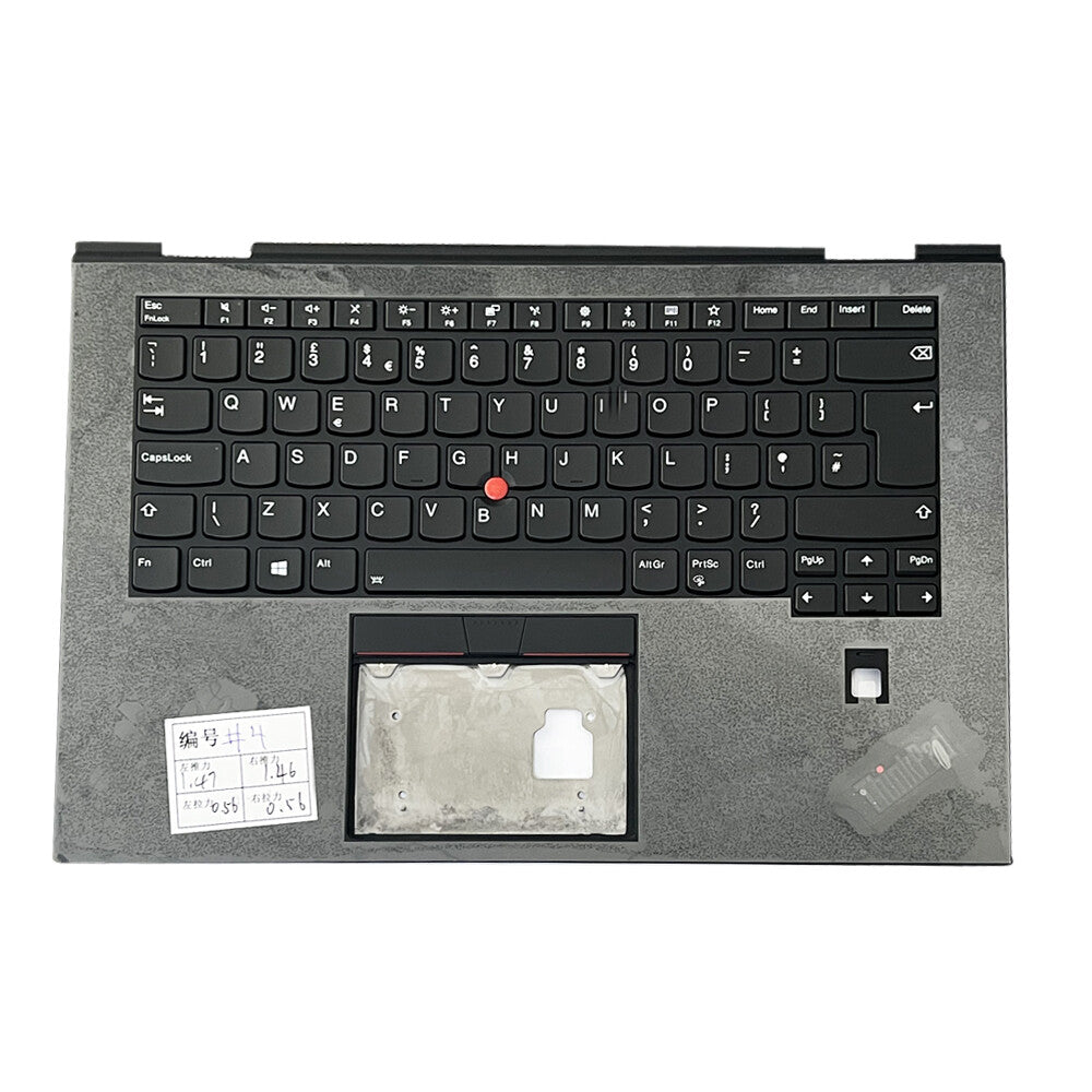 For Lenovo ThinkPad X1 Yoga 3rd Gen 20LD 20LE 20LF 20LG C-shell UK Backlit Keyboard 460.0CX05.0005 SM10P95299