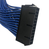 GinTai Power Supply Extension Cable PSU Male to Female Y Splitter Replacement for ATX 24Pin 1 to 2 Port 23.5cm