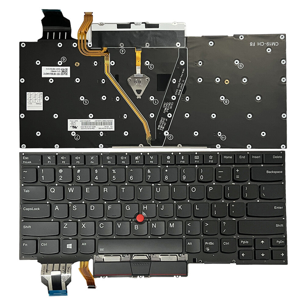For Lenovo ThinkPad X1 Yoga 4th Gen 20QF 20QG 20SA 20SB US Black Backlit Keyboard