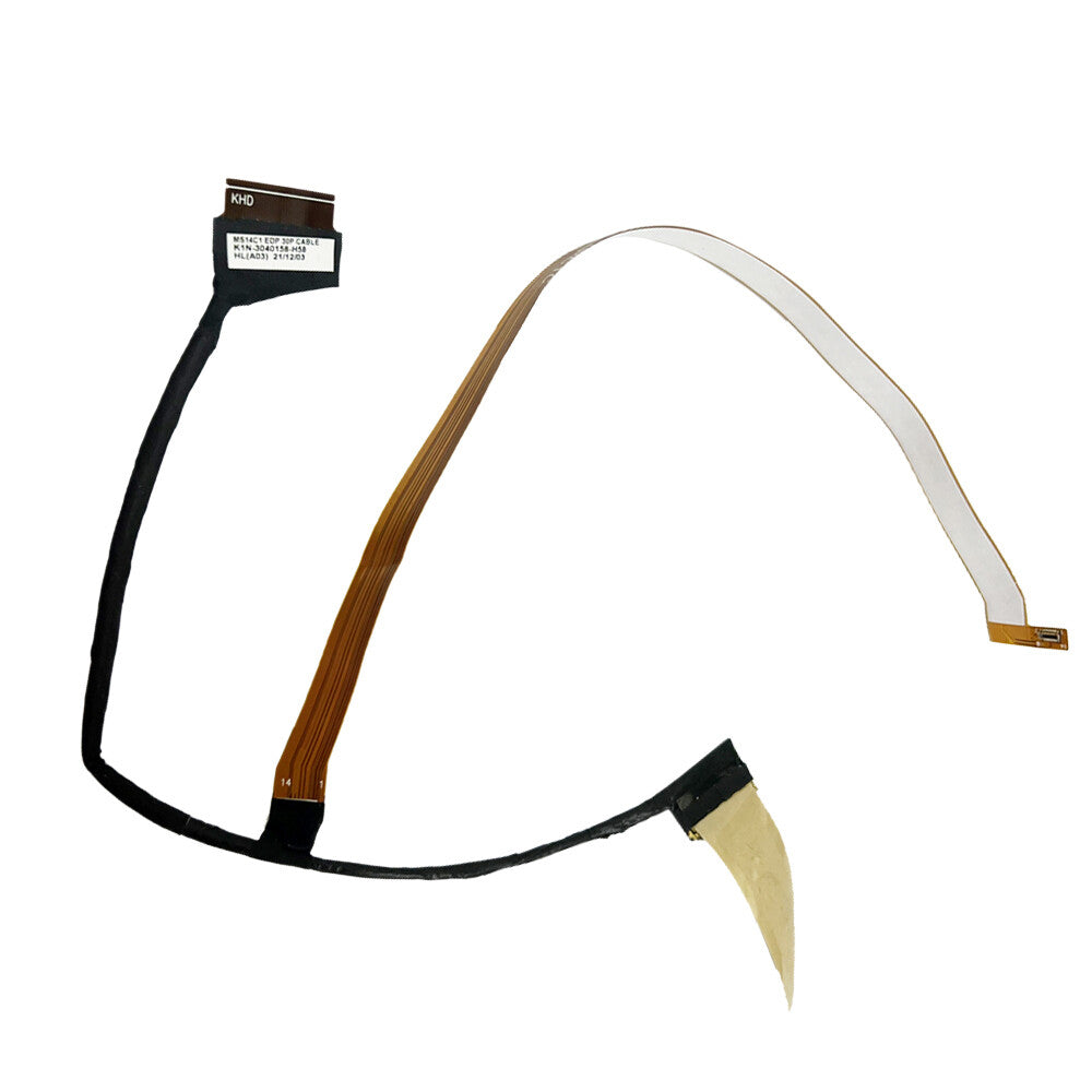 For MSI MS-14C1 Prestige 14 A10SC 30pin LCD KHD EDP Video Screen Cable K1N-3040158-H58 K1N-3040158-H39
