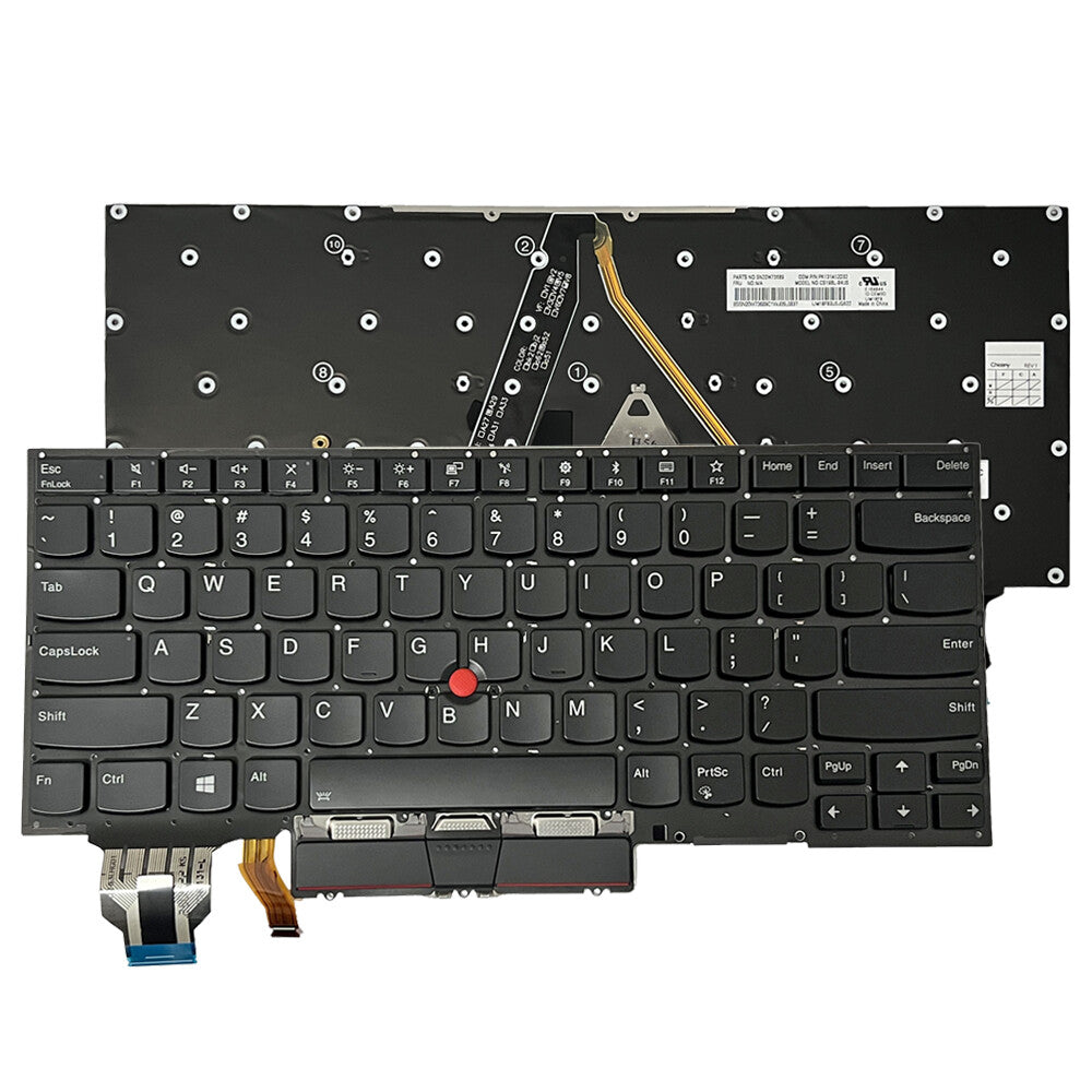 For Lenovo ThinkPad X1 Yoga 4th Gen 20QF 20QG 20SA 20SB US Black Backlit Keyboard