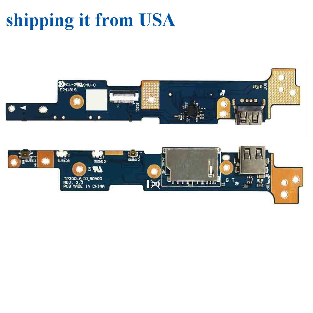 For ASUS TP300 TP300L TP300LA TP300LD Q302 Q302L Q302LA USB Power Button Board 60NB05Y0-IO1070 90NB05Y1-R10030