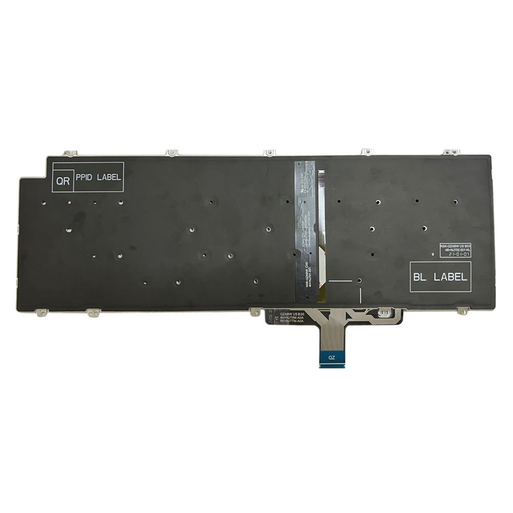 For Dell Latitude 5520 5521 Precision 3560 3561 US Backlit Keyboard Black