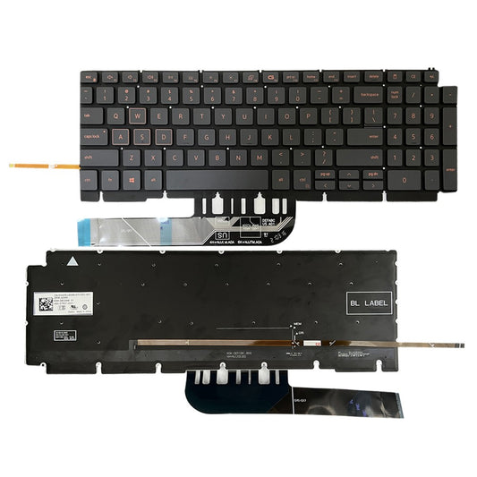 For Dell Inspiron G15 5510 5511 5515 5520 US Backlit Keyboard 0TJ0J6 490.0GE07.0A01