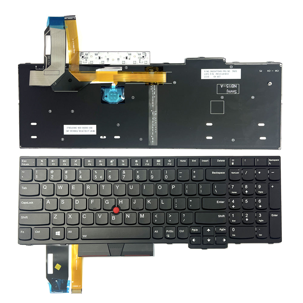 For Lenovo ThinkPad X1 Yoga Gen 2nd 3rd 2017 2018 US Backlit Keyboard