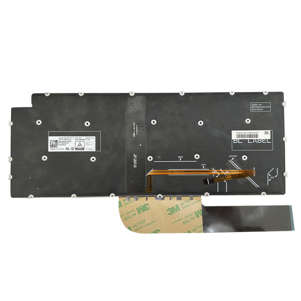 For DELL Inspiron 7490 Vostro 5390 5391 5490 5590 Latitude 3301 3410 US Backlit Keyboard