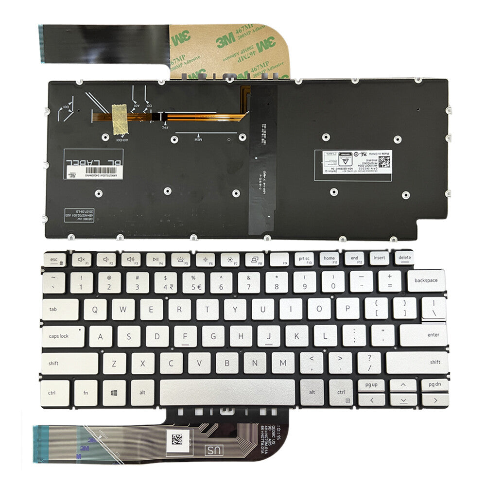 For DELL Inspiron 7490 Vostro 5390 5391 5490 5590 Latitude 3301 3410 US Backlit Keyboard
