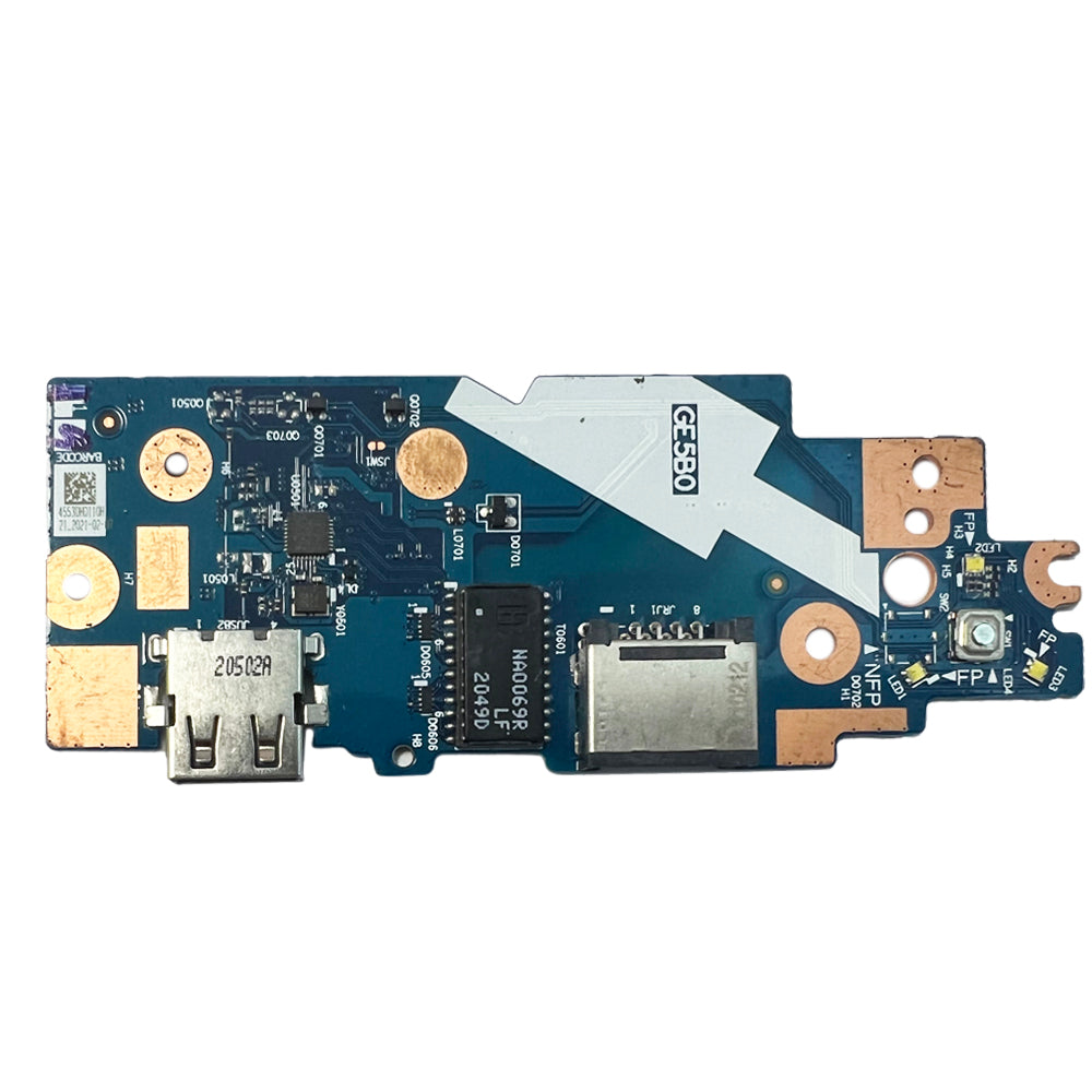For Lenovo ThinkPad E15 Gen 2 20TD 20TE USB Board with Fingerprint reader 5C50Z44718 NS-D013