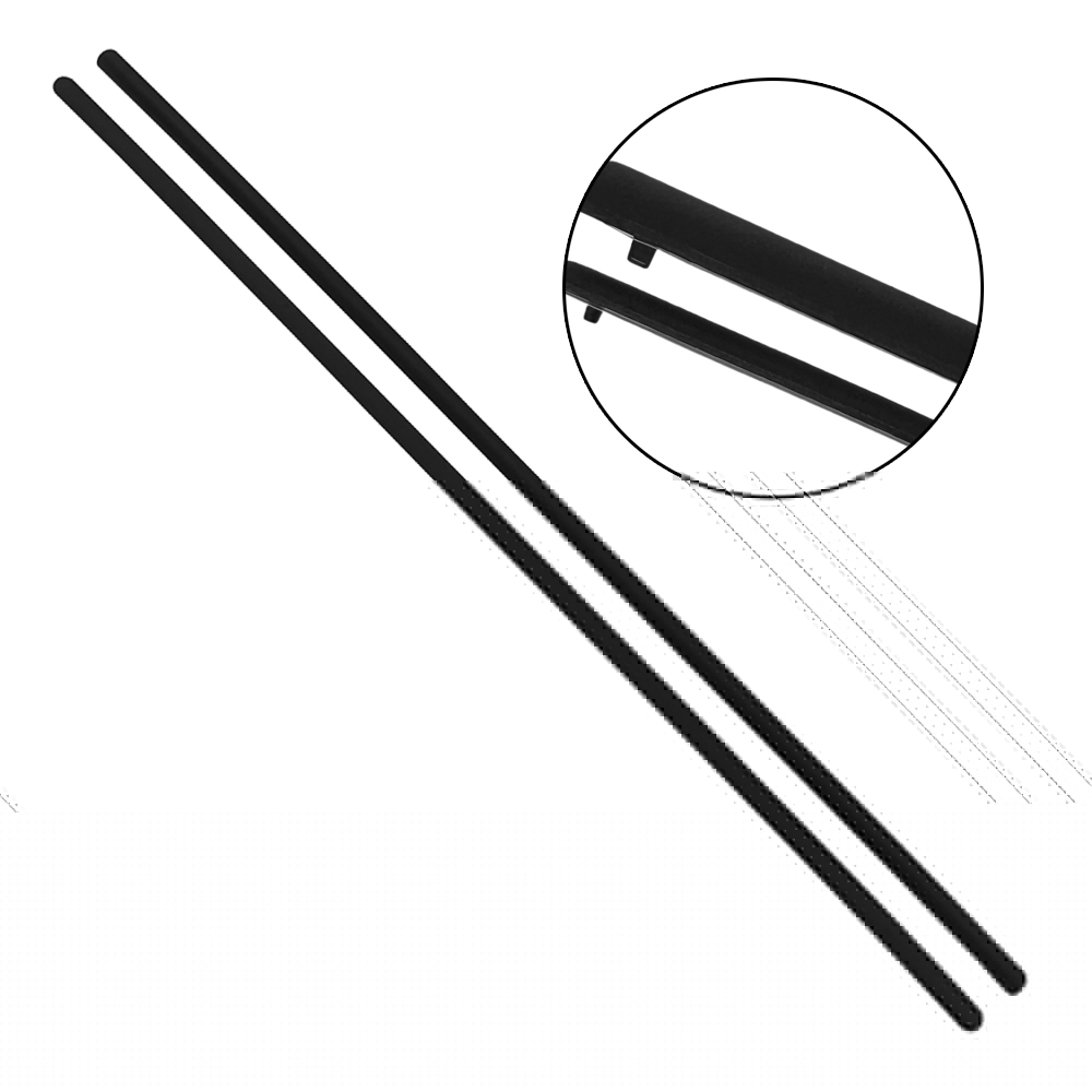 for Dell Latitude 3520 Bottom Rubber Feet Strips Non-Slip black 1 thick+1 thin
