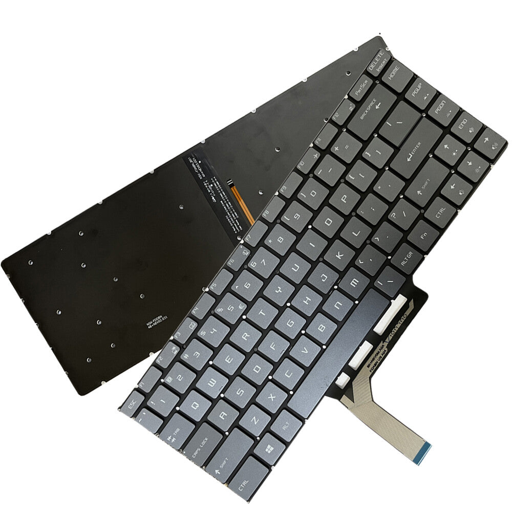 For MSI MS-16Q3 P65 Creator 8RD P65 Creator 8RE US Gray Backlit Keyboard NSK-FDABN_800 P-180402-2