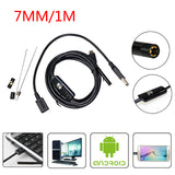 Endoscope 7mm Inspection Camera For Android PC Laptop Borescope Waterproof 6 LED